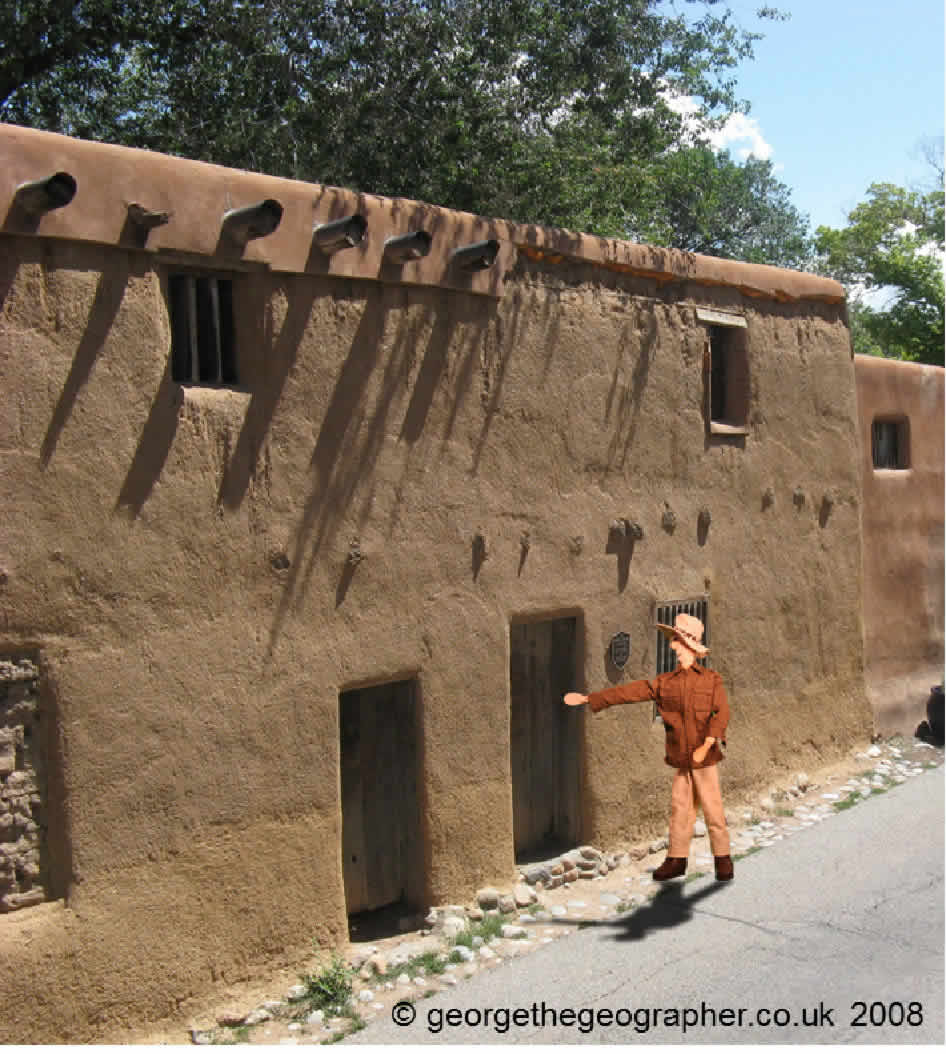 adobe house in Santa Fe USA